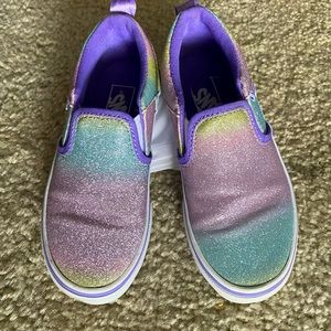 Rainbow Vans Slipons Girls